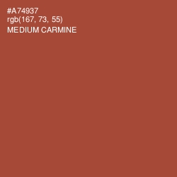 #A74937 - Medium Carmine Color Image